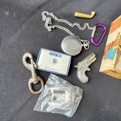 Lot 205 Cigar box of goodies