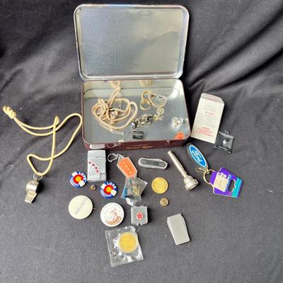 Lot 210 Tin of goodies