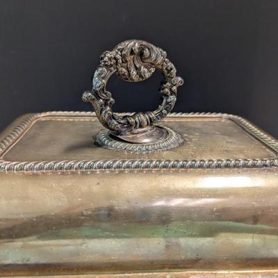 Sale Photo Thumbnail #3027: Silver Plated Covered Chafing Dish
