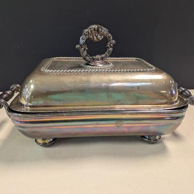 Sale Photo Thumbnail #3026: Silver Plated Covered Chafing Dish