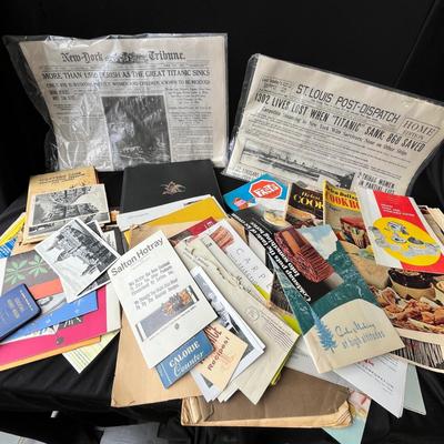 Lot 216 Paper memorabilia lot