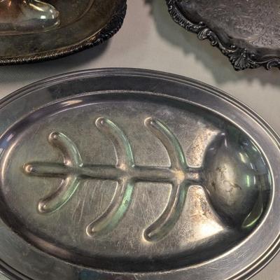 Sale Photo Thumbnail #3055: Wallace EPNS N87724 17 Inch Meat Platter