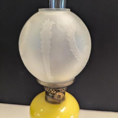 Sale Photo Thumbnail #2328: Victor P&A MFG. Etched Glass Shade