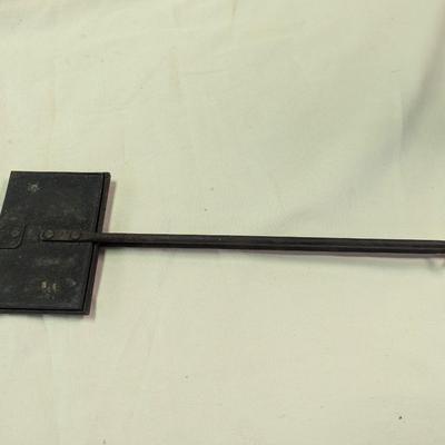 Sale Photo Thumbnail #116: Antique 1800's Cast Iron Fireplace Waffle Maker Flower Design