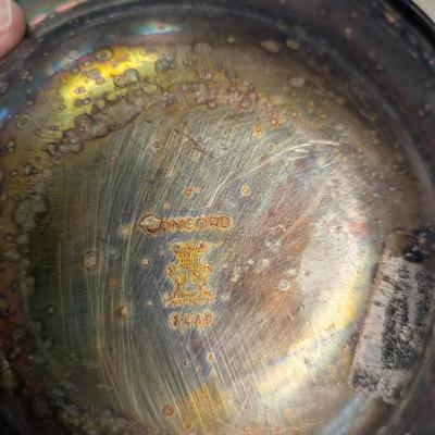 Sale Photo Thumbnail #3073: Crown International Silver Co. 6448 & 6421 - Old English Poole 5025 - Trophy Bowls & Plate