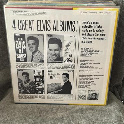 Sale Photo Thumbnail #10: "Pot Luck with Elvis" by Elvis Presley.
Here's information about the album:
Release Date: It is the seventh studio album by Elvis Presley, released on RCA Victor on May 18, 1962.
Recording Details: The album was recorded in sessions between March 1961 and