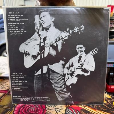 Sale Photo Thumbnail #85: "Elvis Presley - Dorsey Shows", an LP that captures Elvis Presley's performances on the Dorsey Brothers' "Stage Show" in 1956. 
Here's more information about this album:
Content: The album features recordings of Elvis Presley's early television performanc