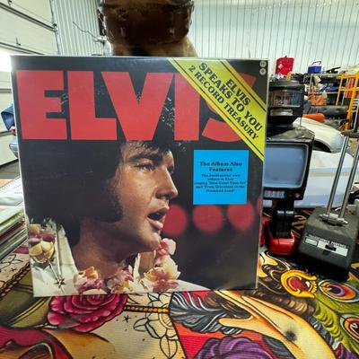 Sale Photo Thumbnail #127: "Elvis Speaks To You - 2 Record Treasury" by Elvis Presley. 
Here's more information about this album:
Artist: Elvis Presley.
Release Year: 1977.
Format: Double LP (2 record set).
Record Label: Green Valley Record Store, Inc. (GVR).
Content: This album fe