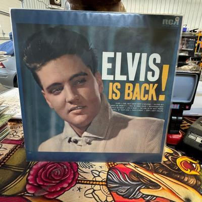 Sale Photo Thumbnail #155: Elvis Is Back! by Elvis Presley, released on RCA Victor. 
Here's some information about this significant album:
Release and Significance: Released on April 8, 1960, this album marked Elvis Presley's triumphant return to recording after serving two years i