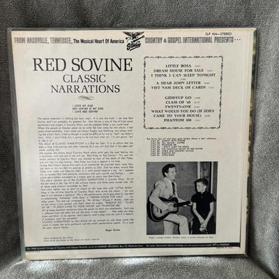 Sale Photo Thumbnail #272: "Red Sovine: Classic Narrations", a vinyl LP featuring the American country music singer and songwriter, Red Sovine. 
Key details about the album and artist:
Artist: Woodrow Wilson "Red" Sovine (1917–1980), known for his narrative-style country songs, p