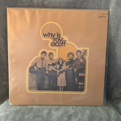 Sale Photo Thumbnail #311: "Why Is Roy Acuff" double LP album by country music legend Roy Acuff. 
Here's more information about this record:
Artist: Roy Acuff, often referred to as the "King of Country Music," and known for his influential role in early country and gospel music.
Al