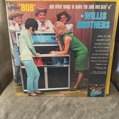 Sale Photo Thumbnail #341: The image you provided shows the vinyl album titled "Bob" And Other Songs To Make The Jukebox Play by the country music group, The Willis Brothers. 
Here's some information about this album:
Artist: The Willis Brothers, a US Country trio formed in 1932.
A