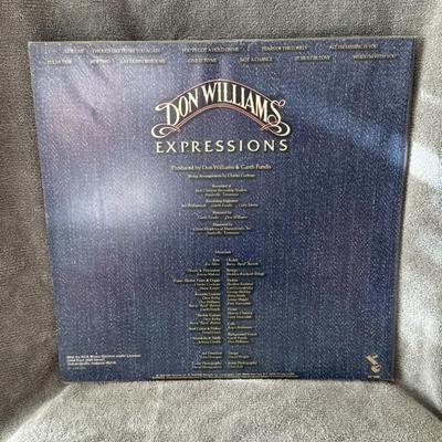 Sale Photo Thumbnail #378: Expressions by the country music legend Don Williams. 
Artist & Album Title: Don Williams - Expressions.
Release Year & Label: The album was originally released in 1978 by ABC Records.
Genre: Country music.
Format: 12" Vinyl LP, playing at 33 RPM, often h