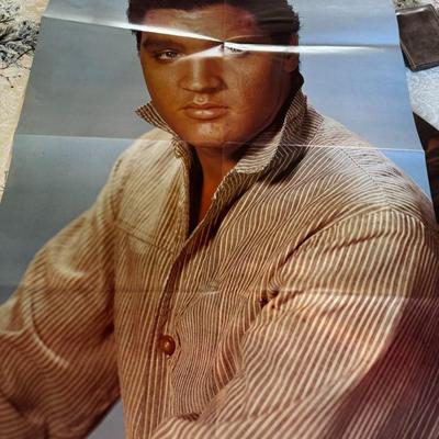 Sale Photo Thumbnail #453: These posters are double sided so lot represents 10 actual posters. These are from the 70's and came from magazines and LP's. The ones from magazines will have small center holes in crease from magazine staples. These are new old stock and not re-prints /