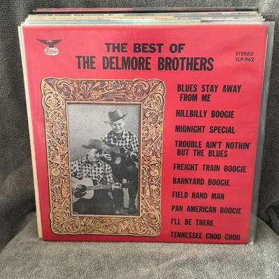 Sale Photo Thumbnail #472: "The Best of The Delmore Brothers". 
Album Details:
Artist: The Delmore Brothers, an American country music duo, consisting of Alton and Rabon Delmore.
Genre: Country, with a "hillbilly boogie" style that blended blues and boogie with traditional country 