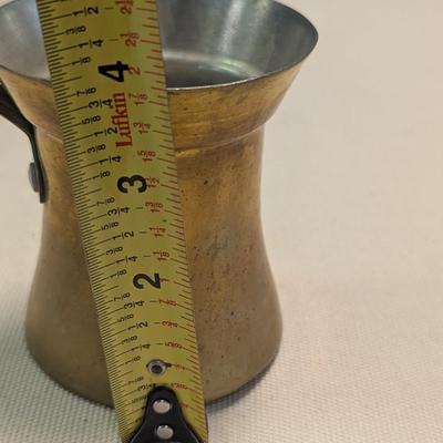 Sale Photo Thumbnail #1891: Vintage Brass Melting Pot