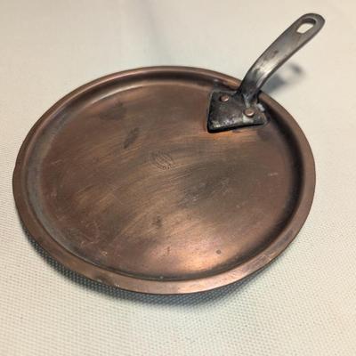 Sale Photo Thumbnail #1949: Hand-wrought Copper Pans With Riveted Handle - Evans Birmingham Skillet