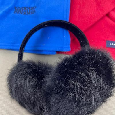 Lands end Scarves, New Hat and Earmuffs