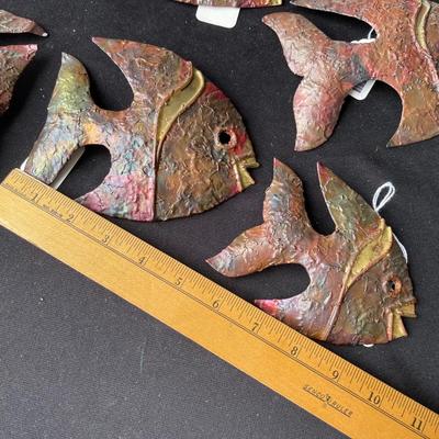 Lot 230 Tin fish wall hangings