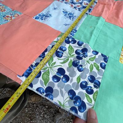 Lot 240 Patchwork quilt top