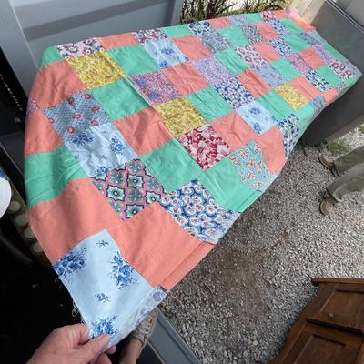 Lot 240 Patchwork quilt top