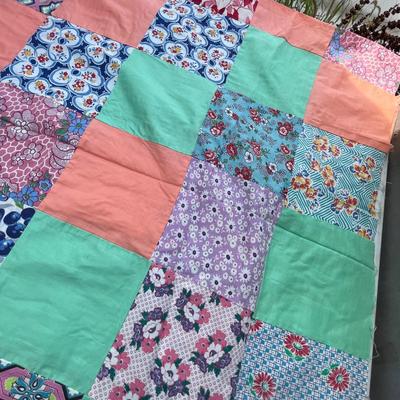 Lot 240 Patchwork quilt top