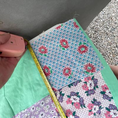 Lot 240 Patchwork quilt top