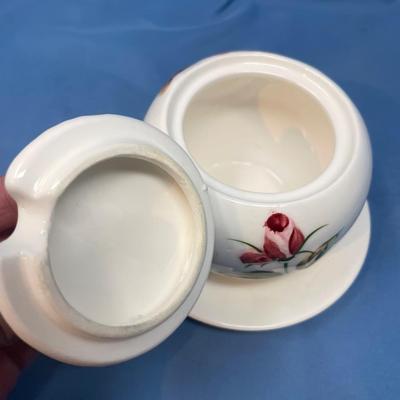 Lot 246 Lefton American Rose Jam jar