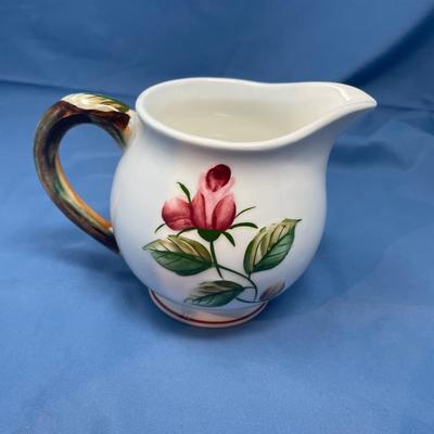 Lot 247 Lefton American Rose Milk Pitcher