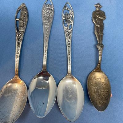 Lot 252 Colorado & Boy Scout Sterling Silver souvenir spoons