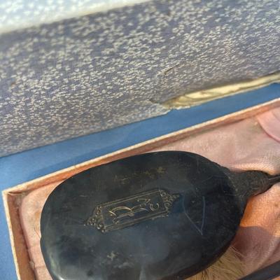 Lot 255 Sterling Silver Baby grooming set
