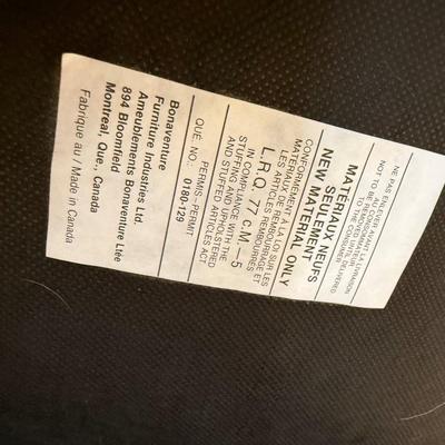 Mid century leather black chair