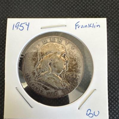 1954 (D) Franklin Half Dollar