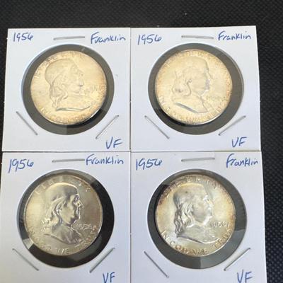 Lot 1956 Franklin Halves