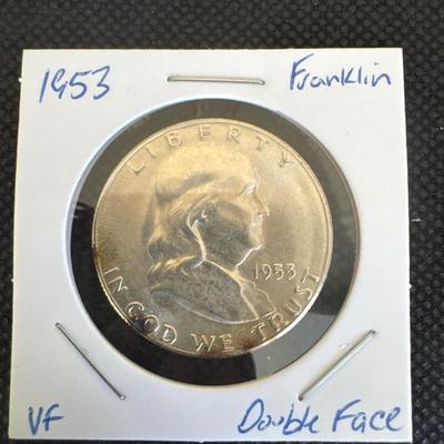 1953 (S) Kennedy Half - Double Die (Face)