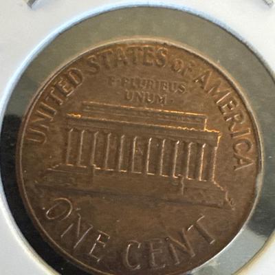 1962 (D) Lincoln Cent Double Die