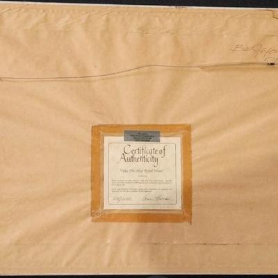 Signed and Numbered Art "Take the Blue Road Home" | Dimensions 21x15