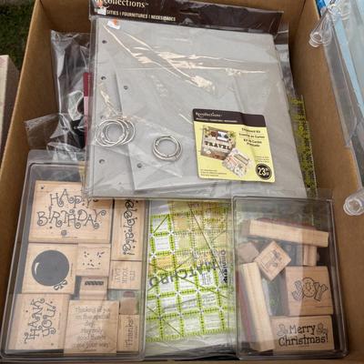 Lot 601: Crafts Supplies: Paper,Tools,Stamps and Mire