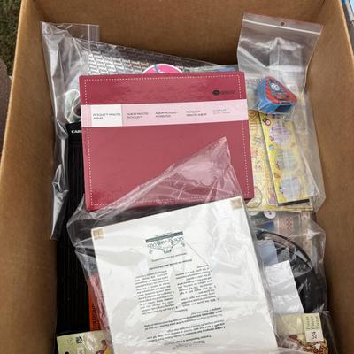 Lot 601: Crafts Supplies: Paper,Tools,Stamps and Mire