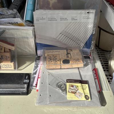 Lot 601: Crafts Supplies: Paper,Tools,Stamps and Mire