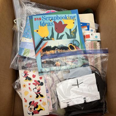 Lot 601: Crafts Supplies: Paper,Tools,Stamps and Mire