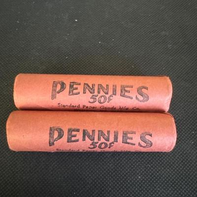 Lot (2) Bankroll Pennies