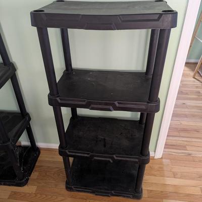 3 - 4. Tier plastic shelves