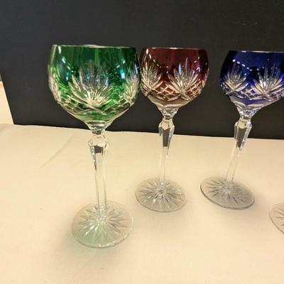 Sale Photo Thumbnail #433: Set Of 4 - Bohemian Style Wine Glasses #1
