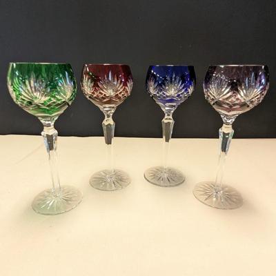 Sale Photo Thumbnail #432: Set Of 4 - Bohemian Style Wine Glasses #1