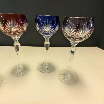 Sale Photo Thumbnail #434: Set Of 4 - Bohemian Style Wine Glasses #1