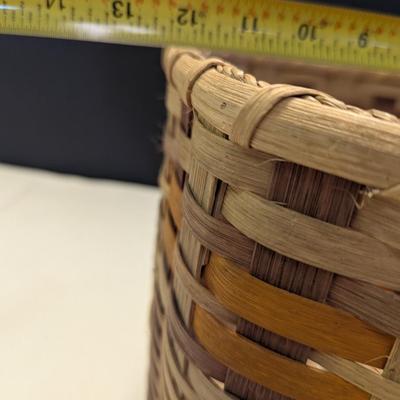 Sale Photo Thumbnail #1980: Vintage Hand-Made Wood Slat Basket