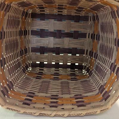 Sale Photo Thumbnail #1976: Vintage Hand-Made Wood Slat Basket