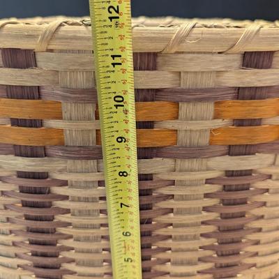 Sale Photo Thumbnail #1978: Vintage Hand-Made Wood Slat Basket