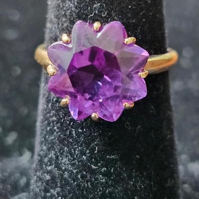 Blue Purple Sapphire Ring